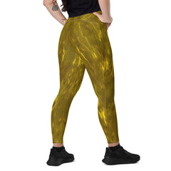 Woodland Haven Crossover Leggings With Pockets - Beyond T-shirts