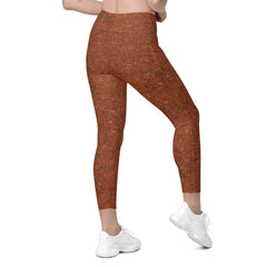 Desert Mirage Crossover Leggings With pockets - Beyond T-shirts