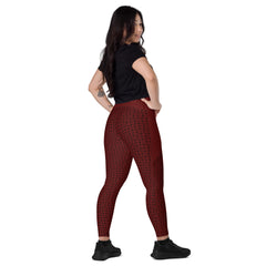 Paisley Passion Crossover Leggings with Pocket