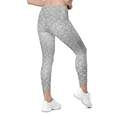 Silk Sensation Texture Crossover Leggings with Pockets