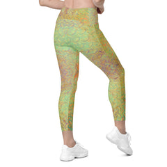 Jacquard Journey Texture Crossover Leggings with Pockets