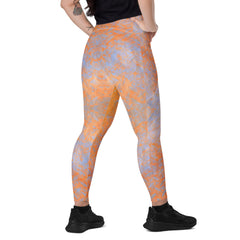 Bamboo Bliss Texture Crossover Leggings with Pockets