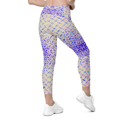 Turkish Tread Texture Crossover Leggings with Pockets