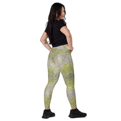 Organic Odyssey Texture Crossover Leggings with Pockets