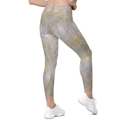 Organic Grip Texture Crossover Leggings with Pockets