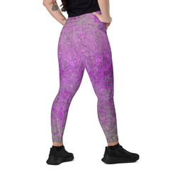 Microfiber Mastery Texture Crossover Leggings with Pockets