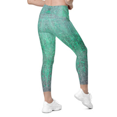 Organic Grip Texture Crossover Leggings with Pockets