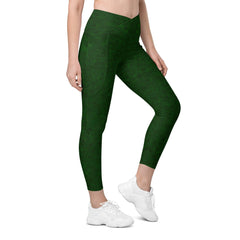 Ocean Ease Crossover Leggings With Pockets - Beyond T-shirts