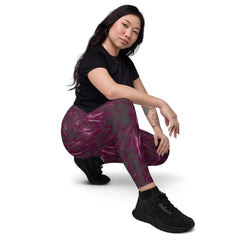 Empowerment Essence Crossover Leggings With Pockets - Beyond T-shirts