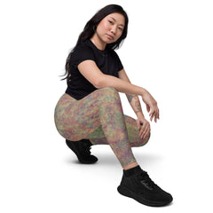 Floral Serenity Crossover Leggings - Beyond T-shirts