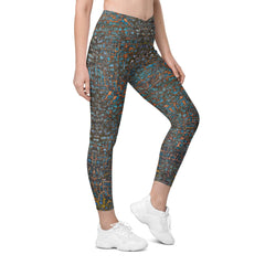 Wilderness Whisper Crossover Leggings - Beyond T-shirts