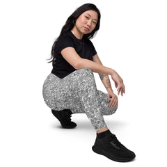 Meadow Dreams Crossover Leggings With pockets - Beyond T-shirts