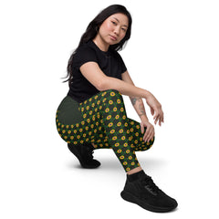 Bohemian Rhapsody Crossover Leggings with Pocket
