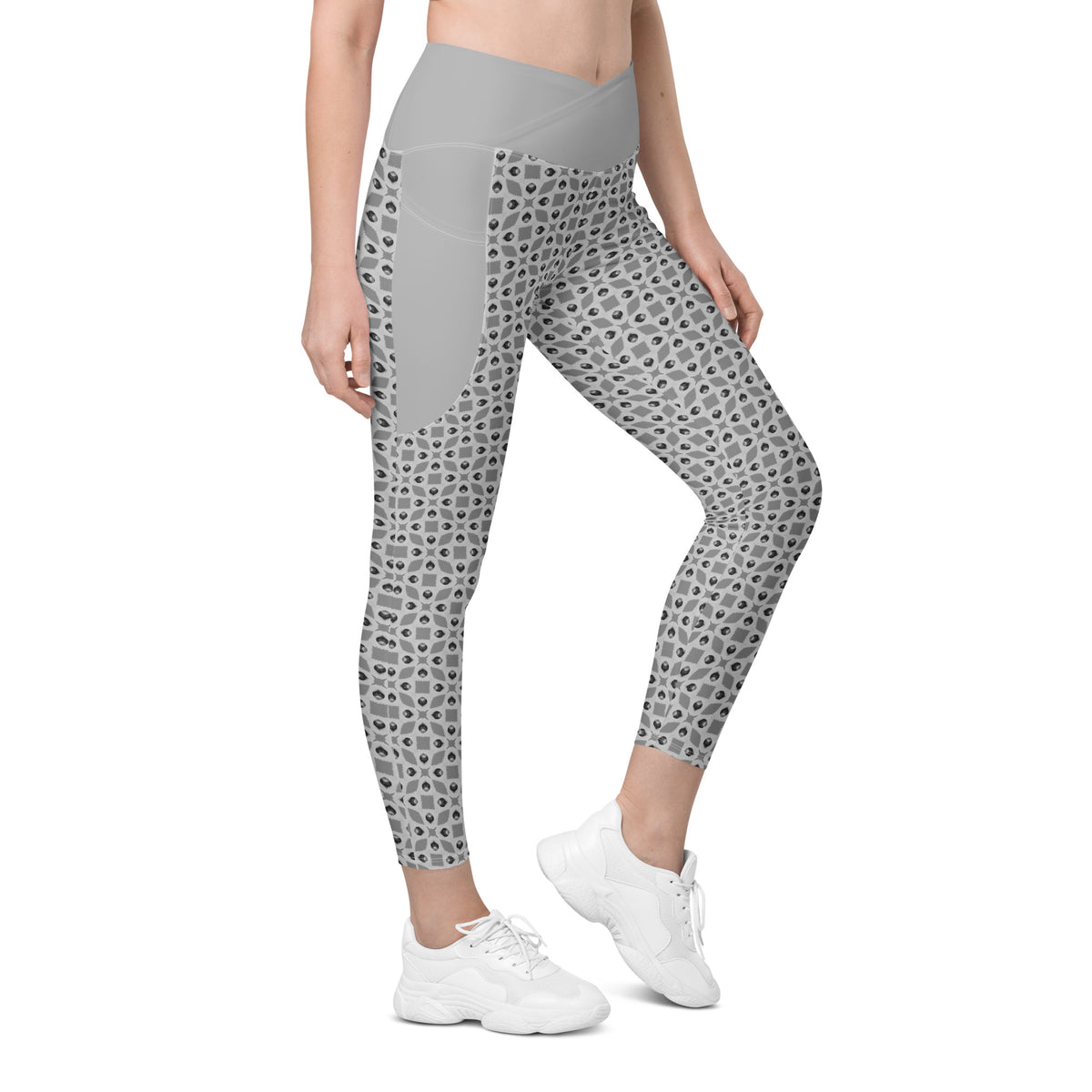 Aztec Adventure Crossover Leggings with Side Pocket
