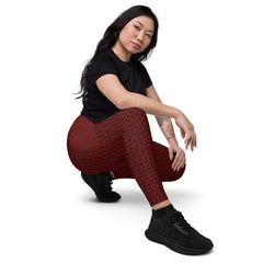 Paisley Passion Crossover Leggings with Pocket