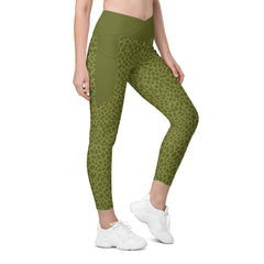 Lynx Leap Crossover Leggings with Pockets