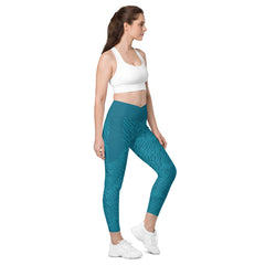 Butterfly Breeze Crossover Leggings with Pockets