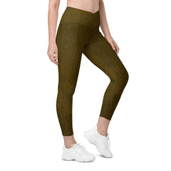 Bronze Beauty Crossover Leggings with Pockets