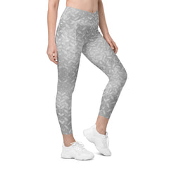 Silk Sensation Texture Crossover Leggings with Pockets