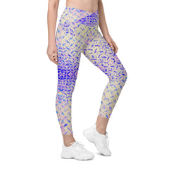 Turkish Tread Texture Crossover Leggings with Pockets