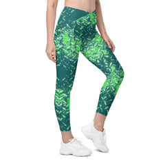 Plush Pace Texture Crossover Leggings with Pockets