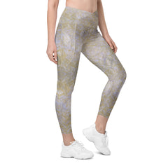 Organic Grip Texture Crossover Leggings with Pockets