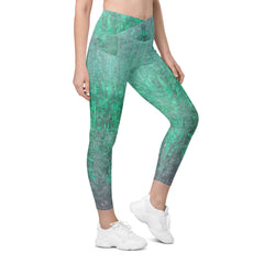 Organic Grip Texture Crossover Leggings with Pockets