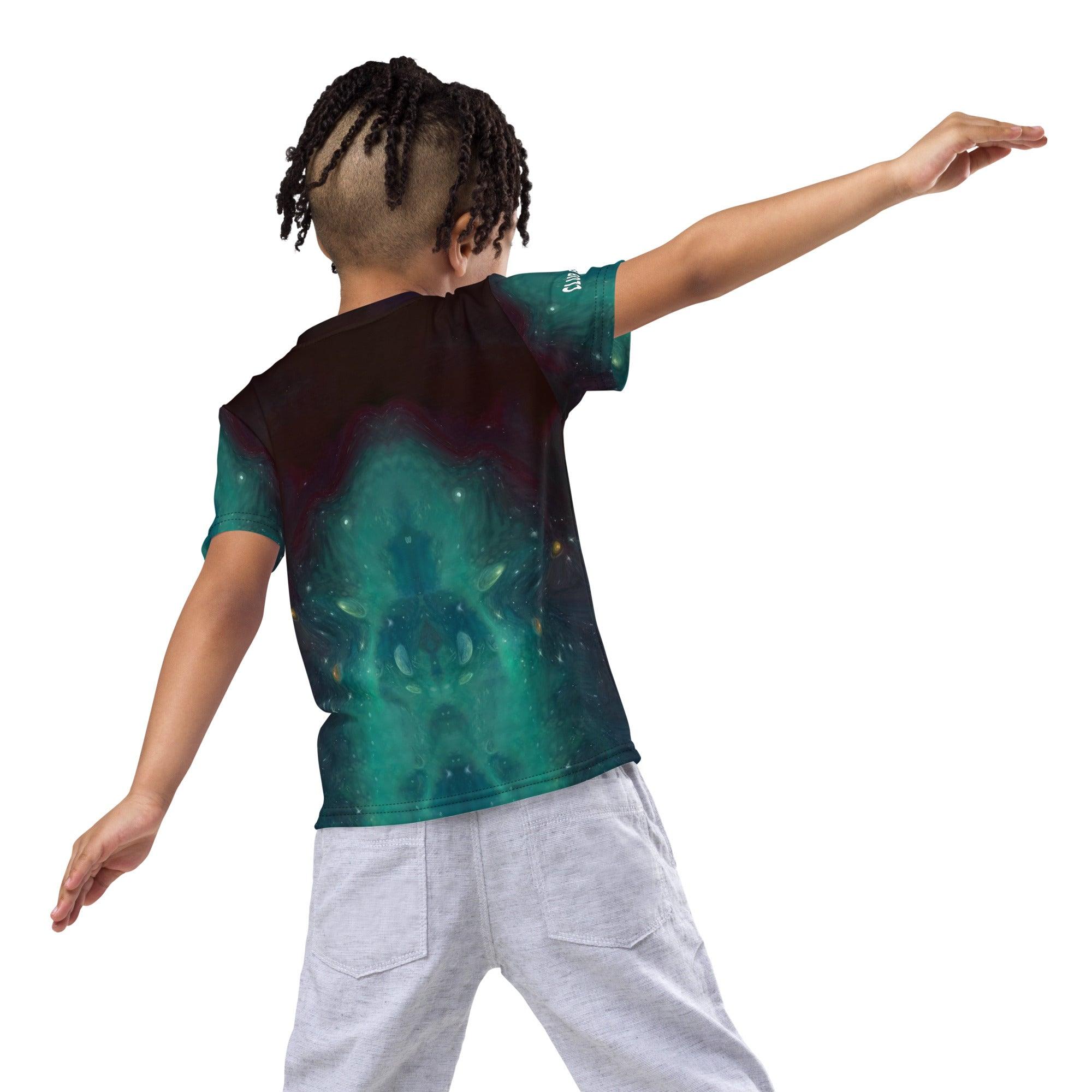 CB3-124 Kids Crew Neck T-Shirt in Green.