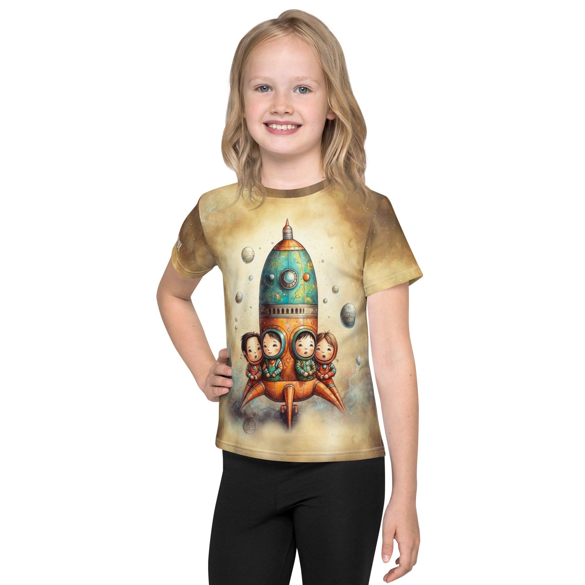 CB3-123 kids crew neck t-shirt in vibrant colors.