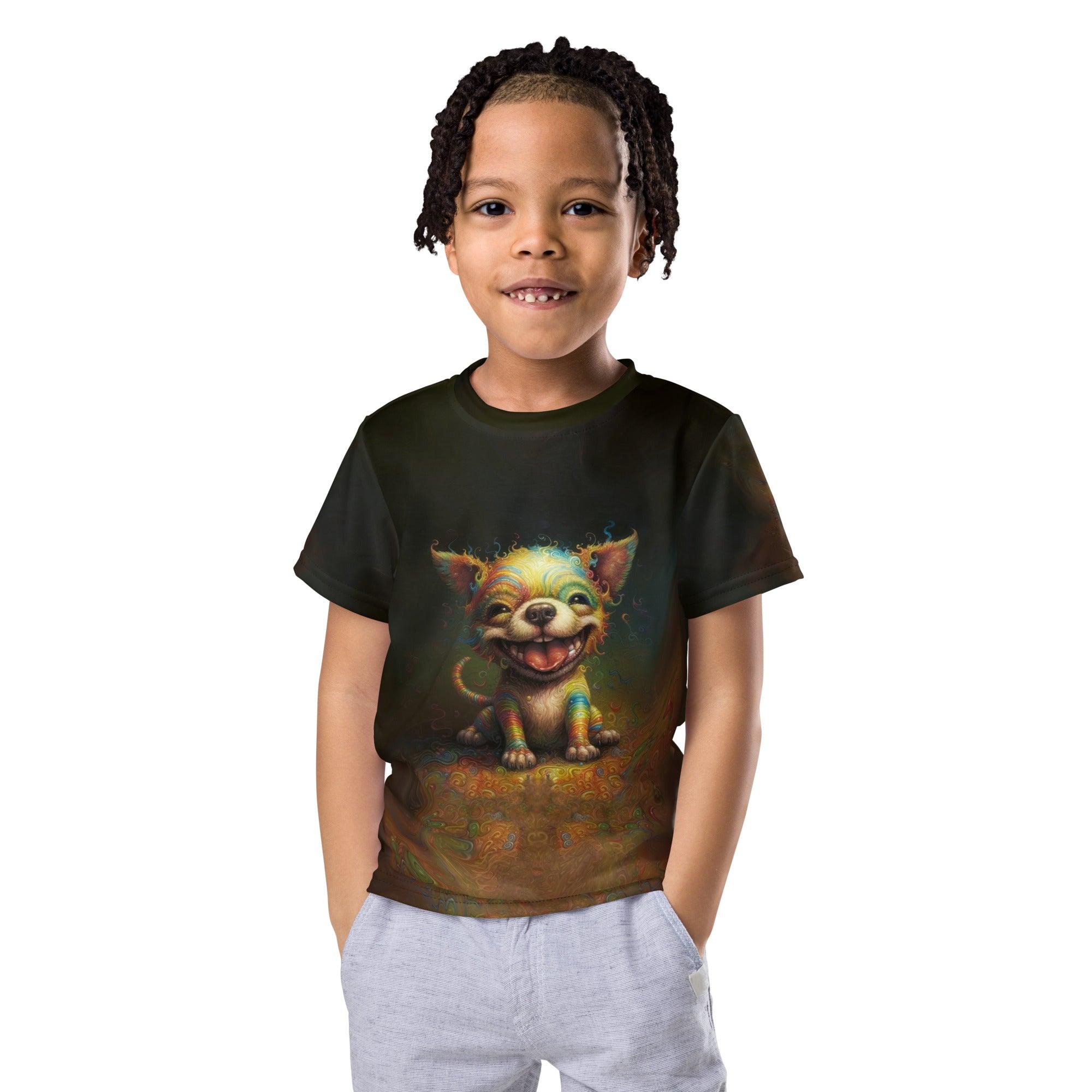 Variety of CB3-137 kids crew neck t-shirts in different colors.