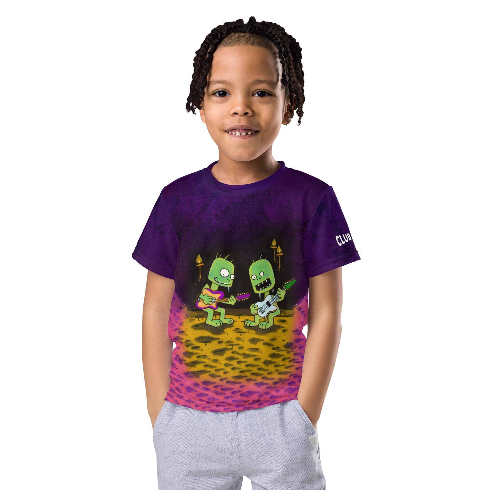 Zombie Zone Halloween Crew Neck Tee - Beyond T-shirts