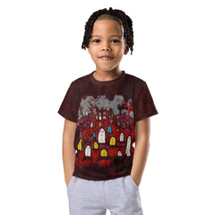 Haunted Cemetery Kids All-Over Print Shirt - Beyond T-shirts