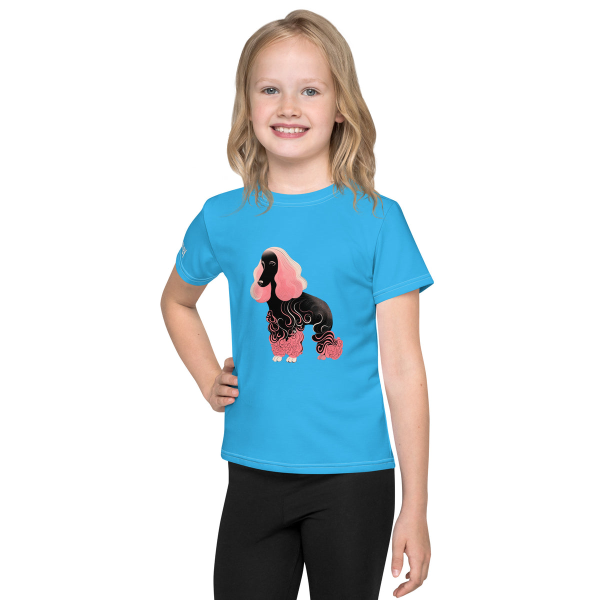 Poodle’s Paws And Posies Kids T-Shirt