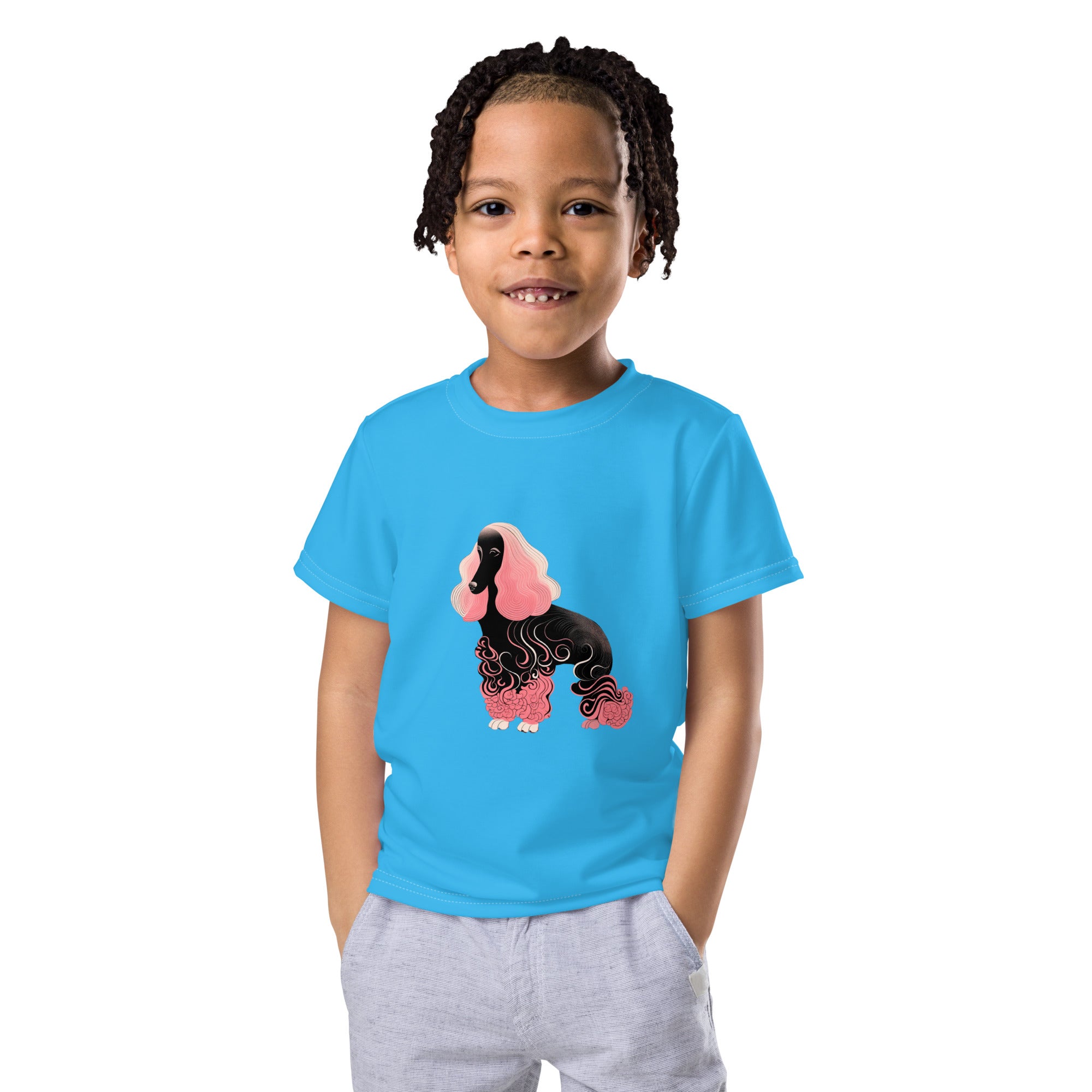 Poodle’s Paws And Posies Kids T-Shirt