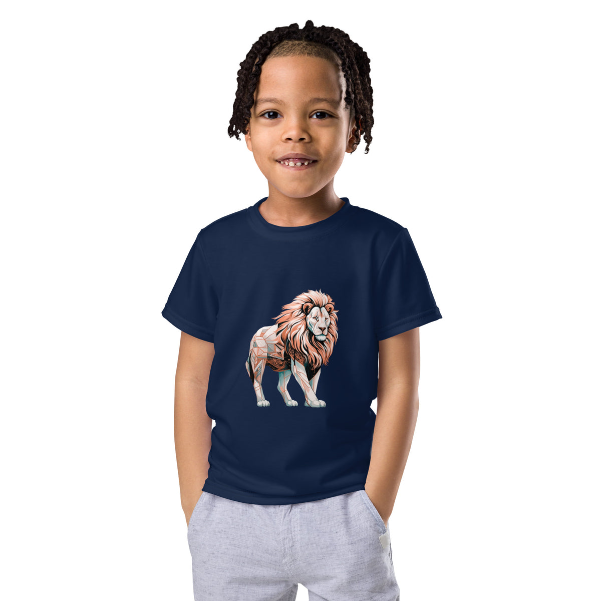 Lion’s Leisurely Lounging Kids T-Shirt