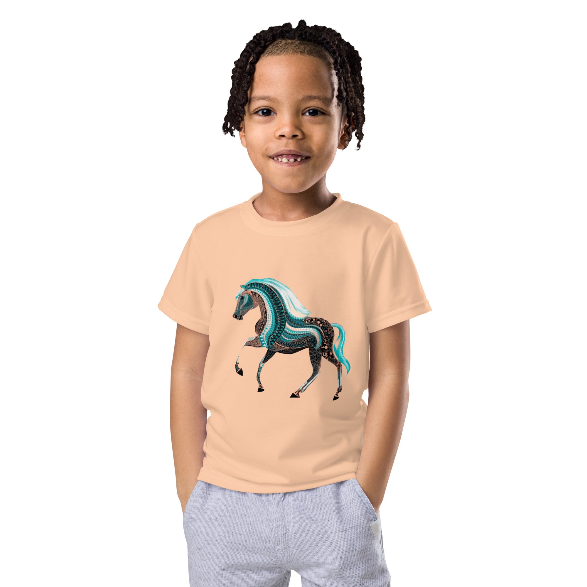 Horse’s Harmonious Hues Kids T-Shirt