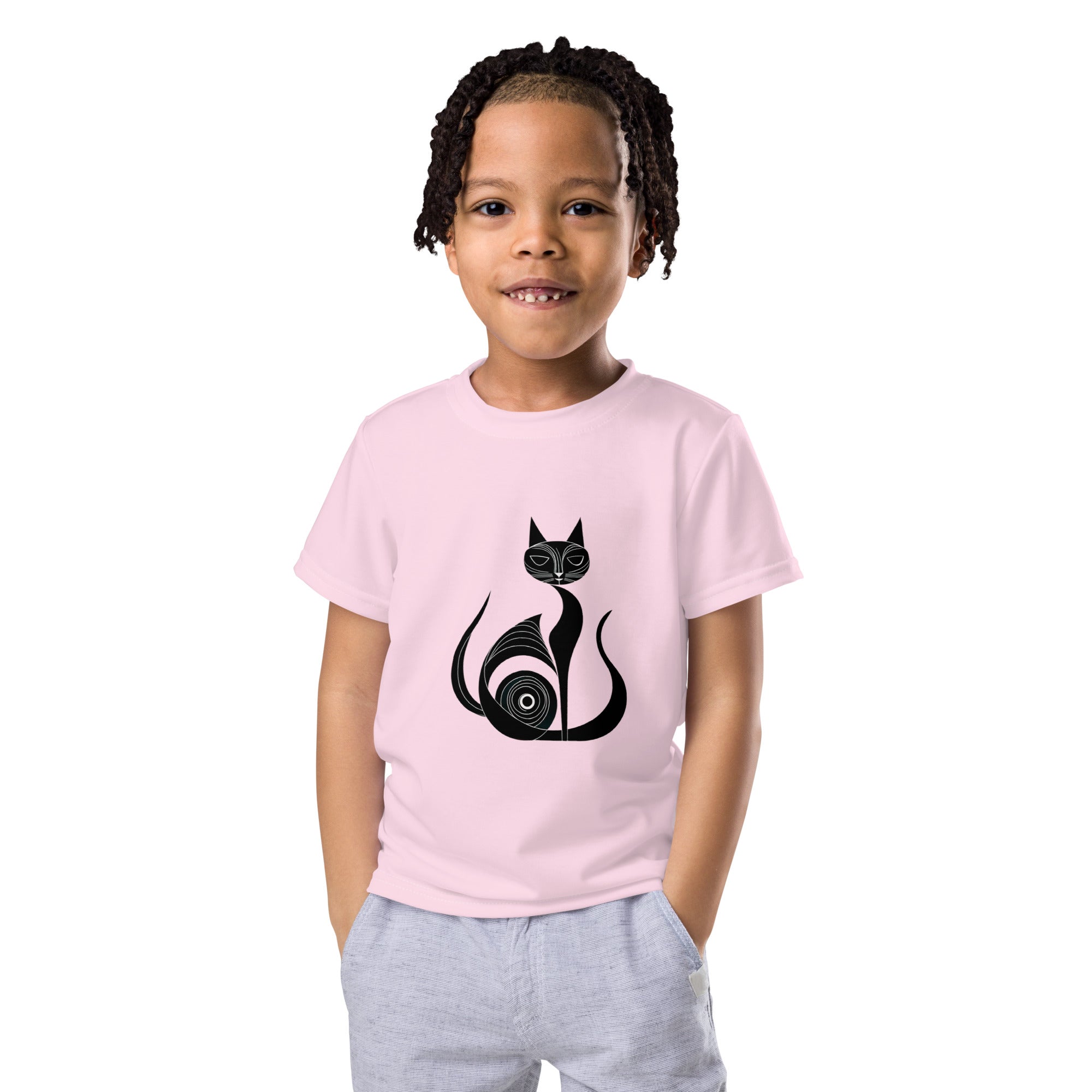 Kitty’s Kaleidoscopic Kingdom Kids T-Shirt