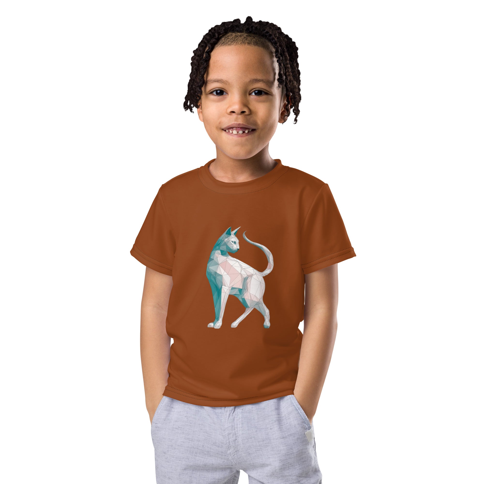 Cat’s Cozy Cloud Cuddles Kids T-Shirt