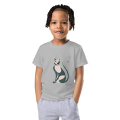 Cat’s Curious Cosmos: Kids T-Shirt