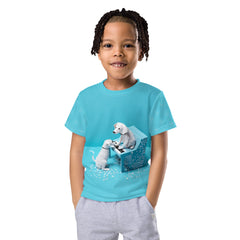 Child wearing Paper Creations origami design T-shirt