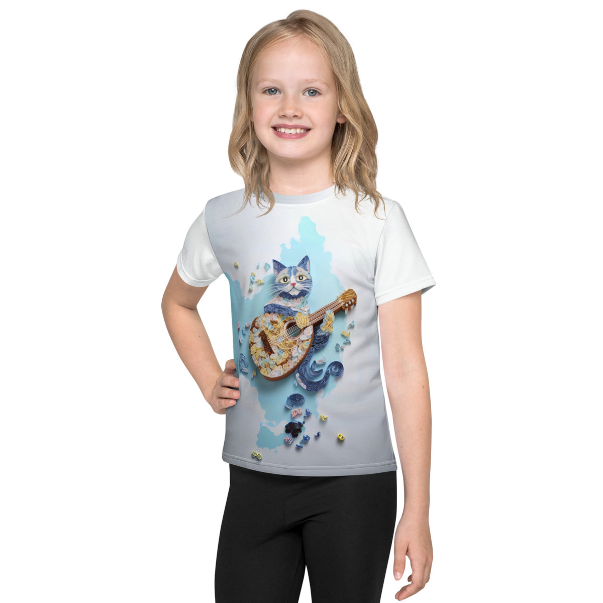 Kirigami Imagination graphic kids t-shirt front view