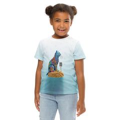 Durable kids t-shirt featuring colorful kirigram.