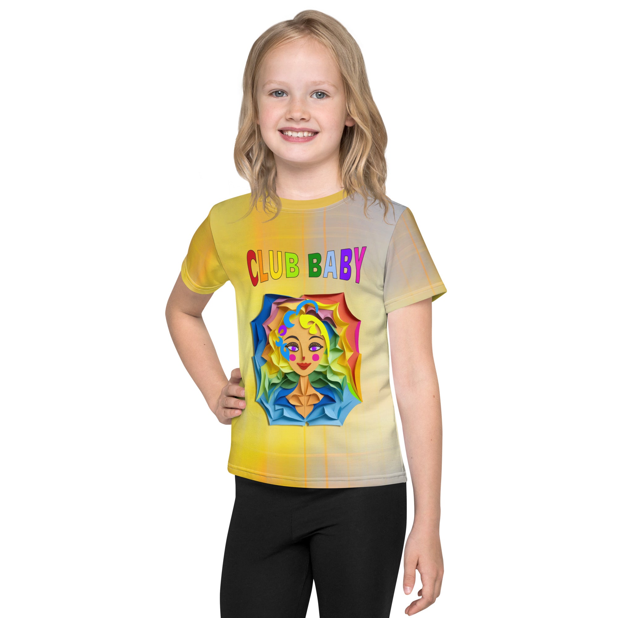 Enchanted Castle printed kids t-shirt in bright colors.
