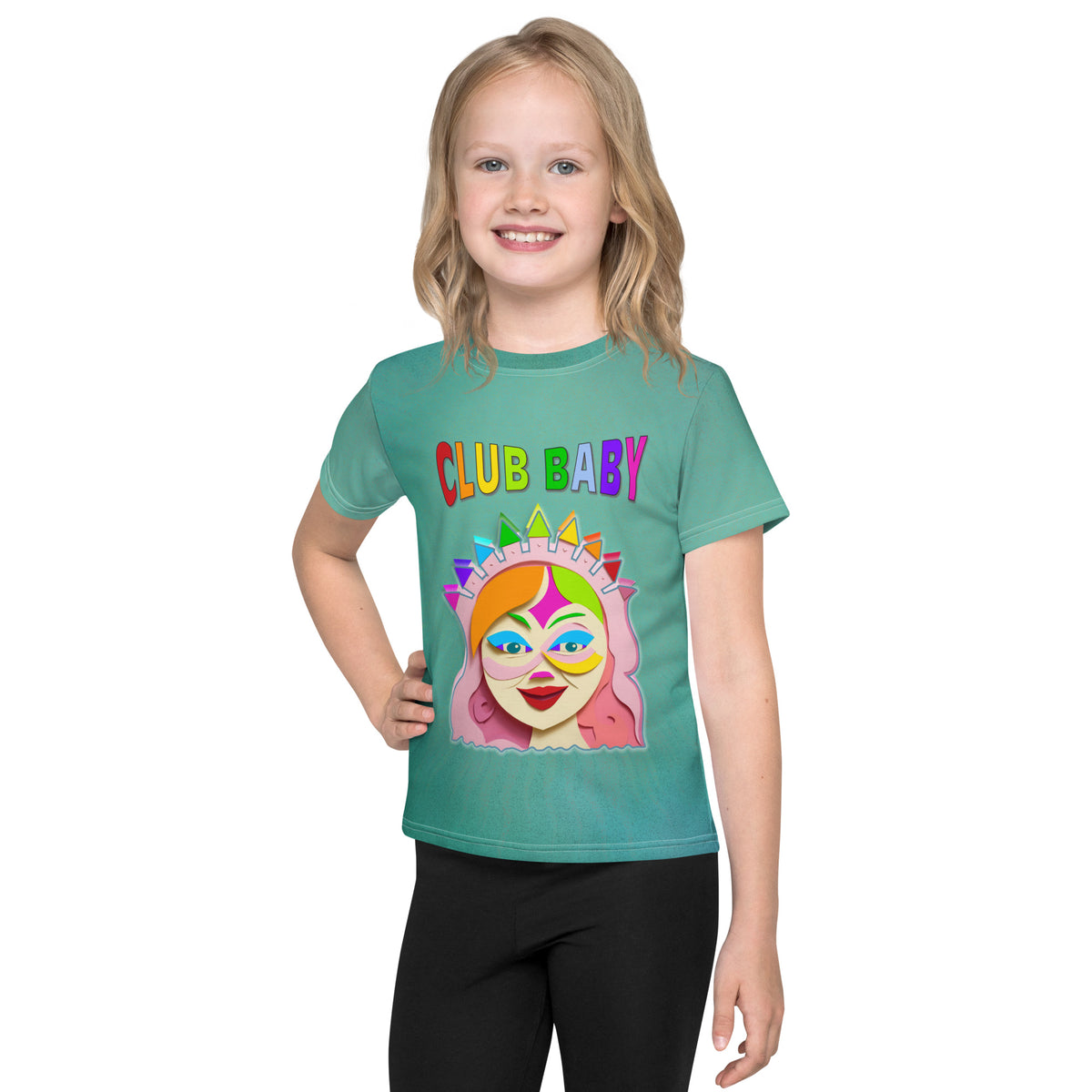 Child wearing Magic Carpet Ride printed t-shirt
