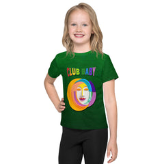 Kids mermaid graphic tee in bright colors.
