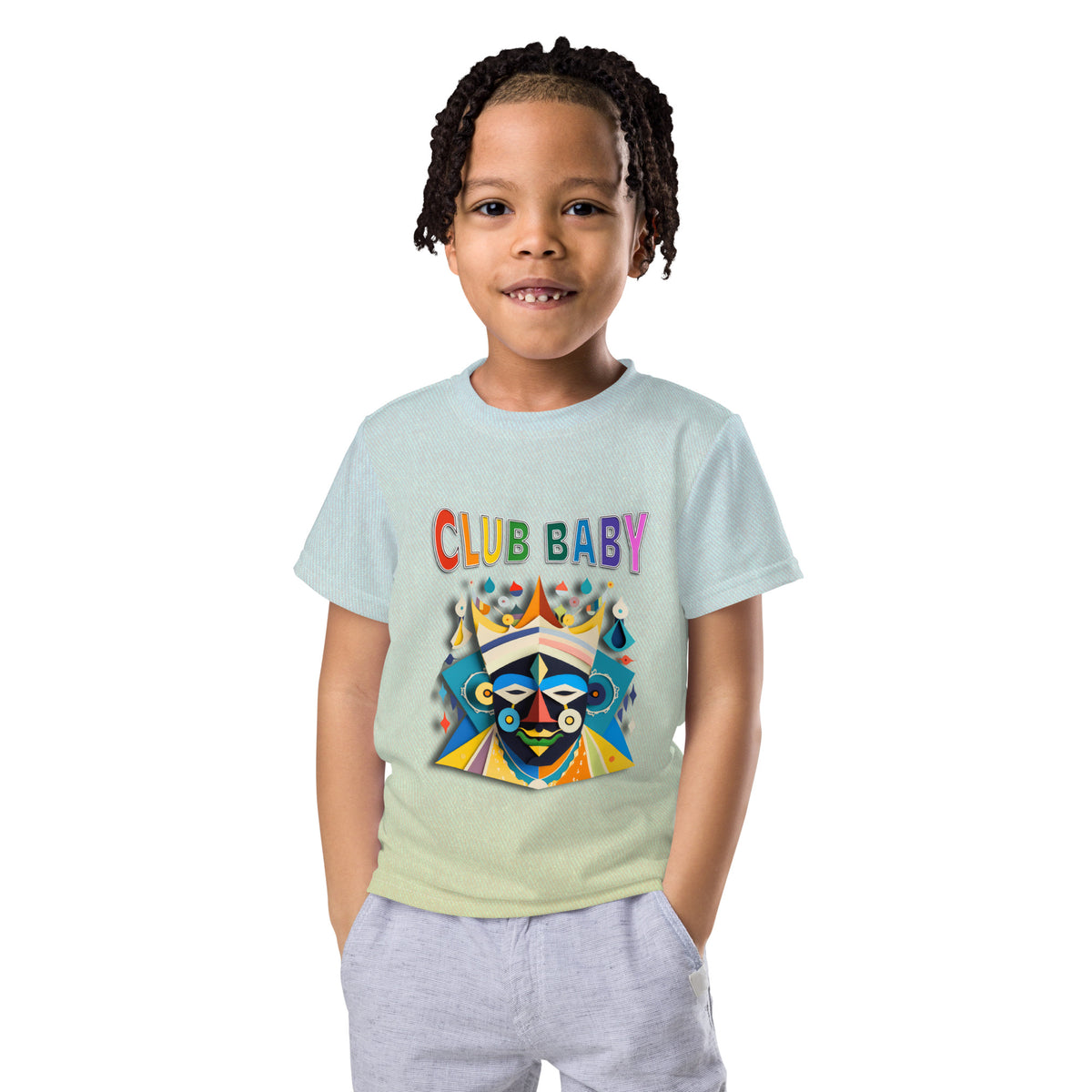 Child wearing Golden Slipper Searcher crew neck t-shirt
