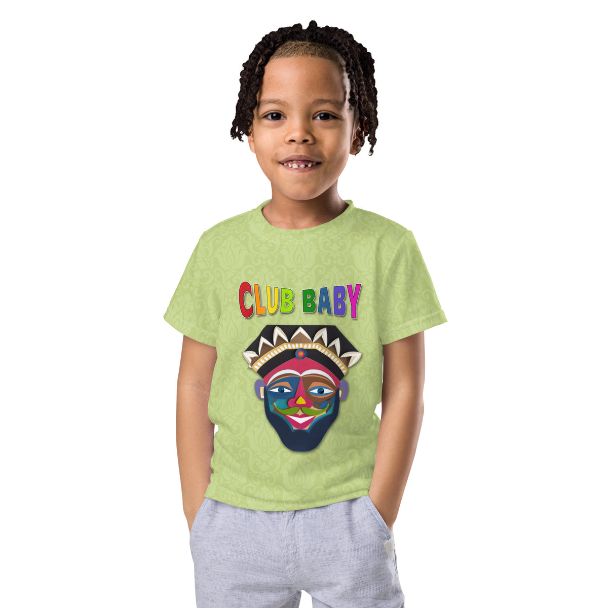 Kid's crew neck t-shirt with fairy dust sparkler design
