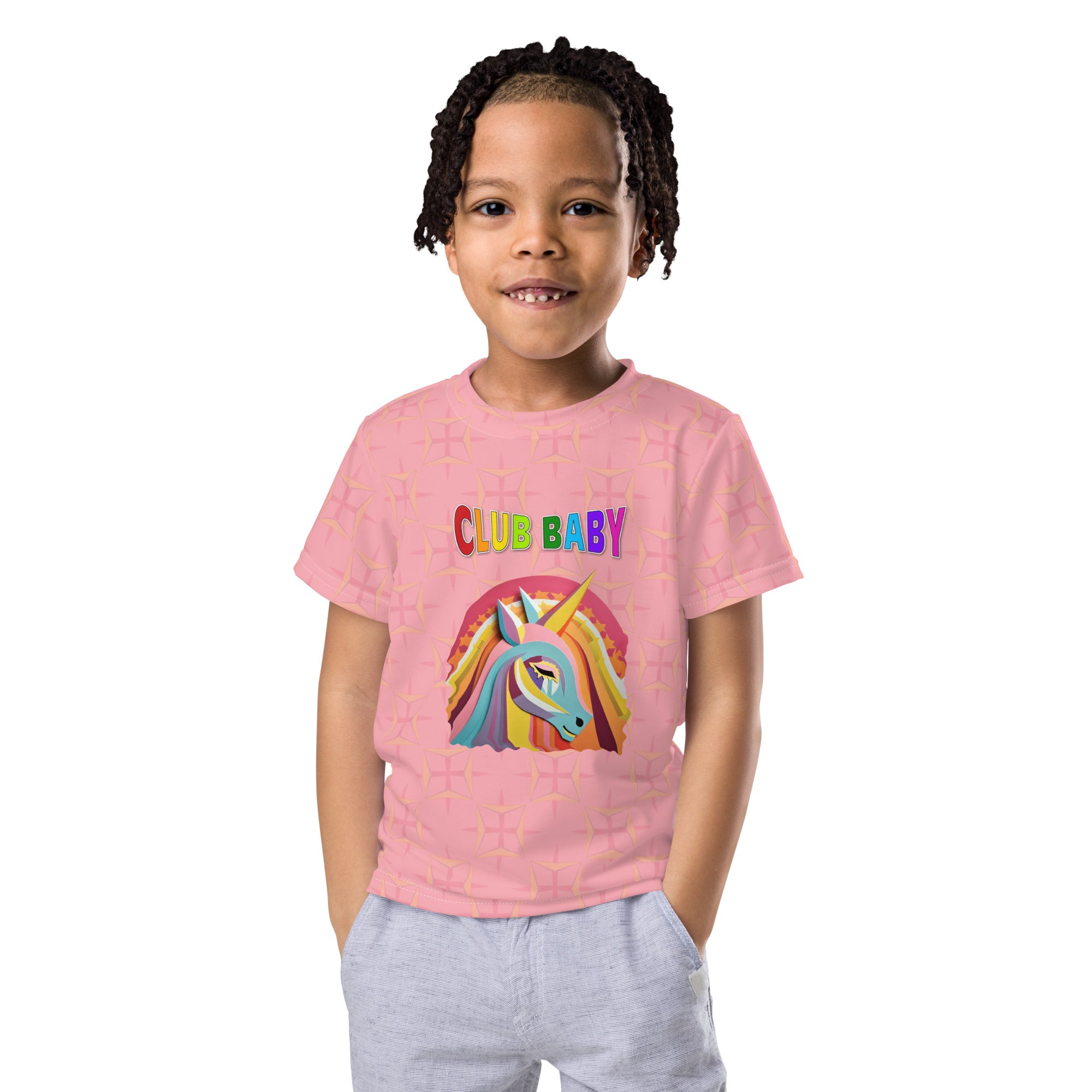 Kids t-shirt featuring enchanted forest theme
