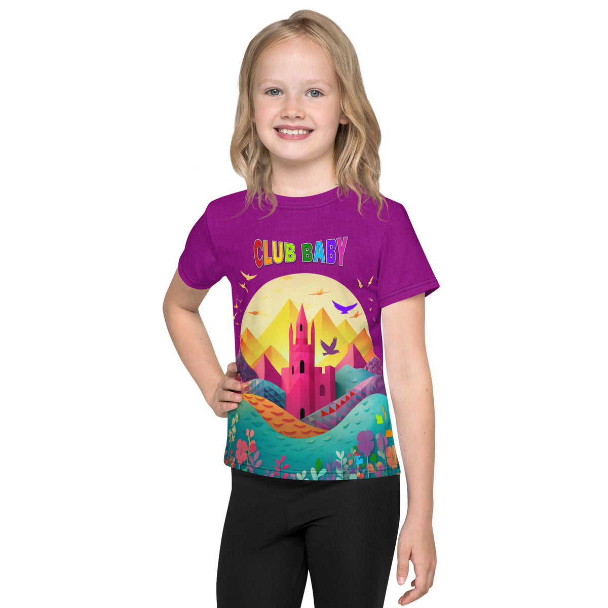 Whimsical Unicorn Kids T-Shirt with playful design
