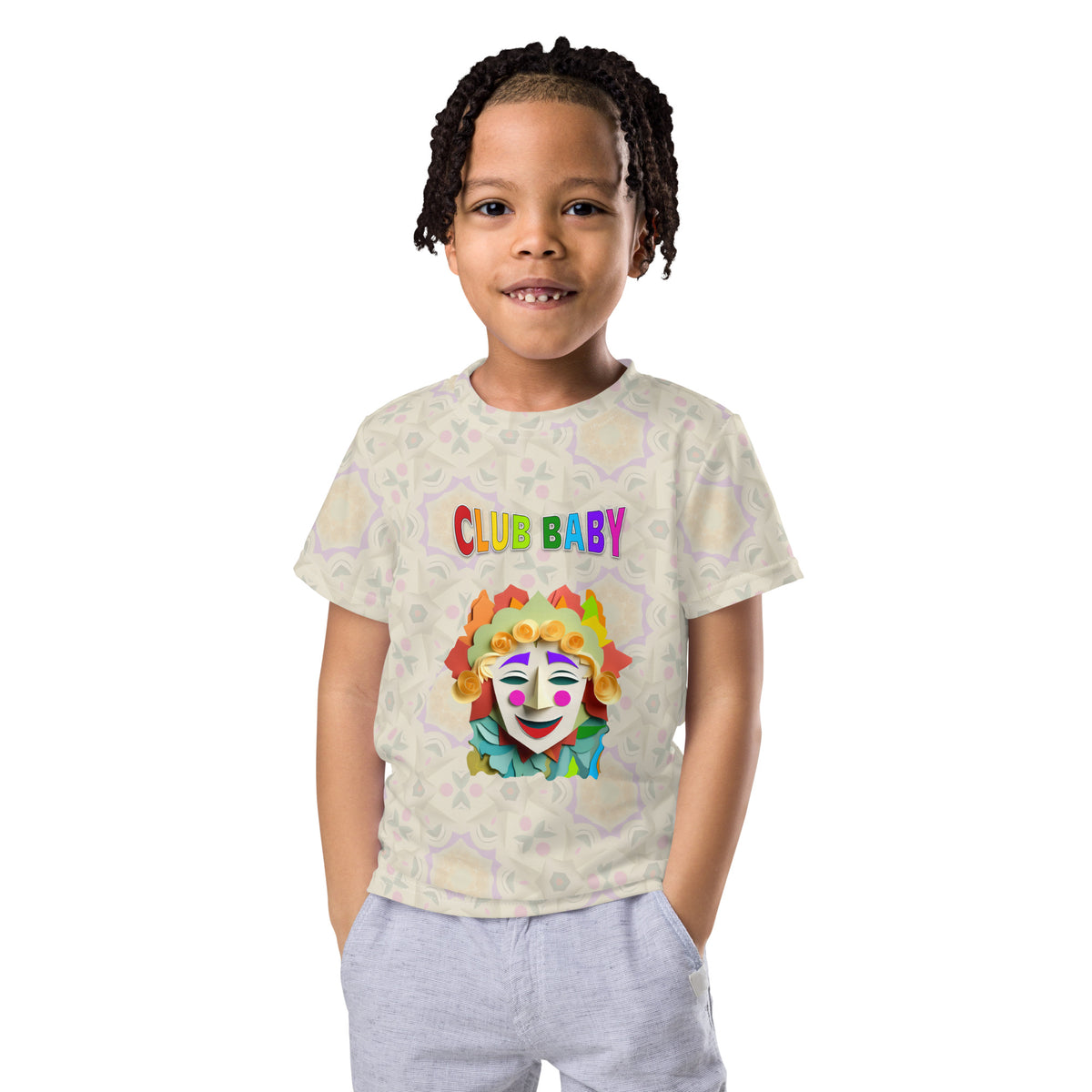 Magical Woods Adventure Kids Crew Neck T-Shirt front view
